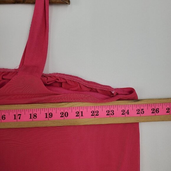 Ashley Stewart Womens Sleeveless Pink Tank Top Plus Size 26/28 Criss Cross Neck - Picture 9 of 10